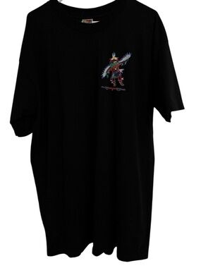 Fruit of the Loom Vintage Embroidered T Shirt XXL Black Southwest Four Corners